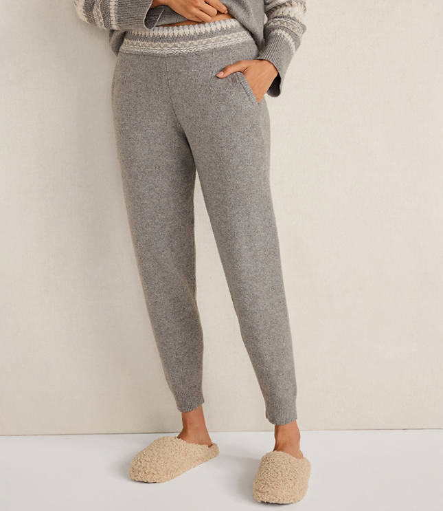 Haven Well Within Organic Cotton Blend Nostalgic Fair Isle Joggers