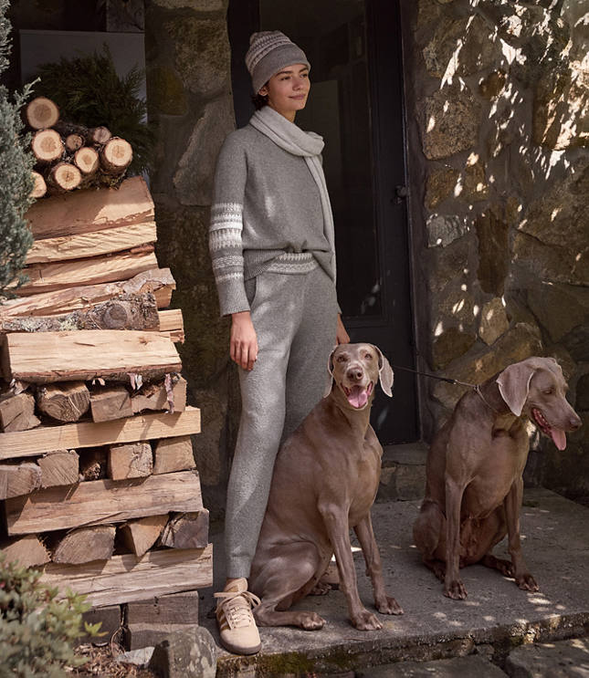 Haven Well Within Organic Cotton Blend Nostalgic Fair Isle Joggers