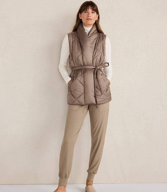 Haven Well Within Shiny Quilted Puffer Vest