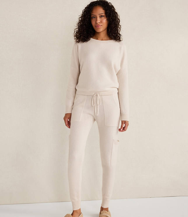 Haven Well Within Cashmere Tie-Front Crewneck Sweater