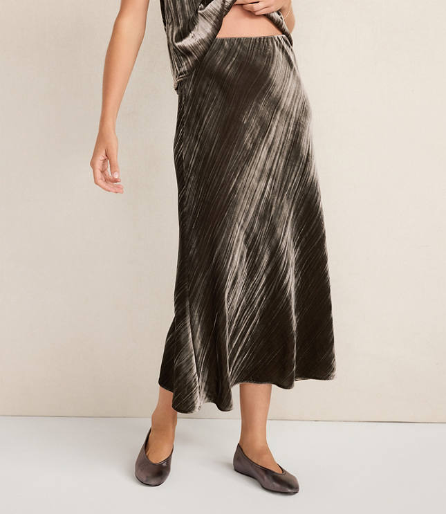 Haven Well Within Textured Velvet Maxi Skirt
