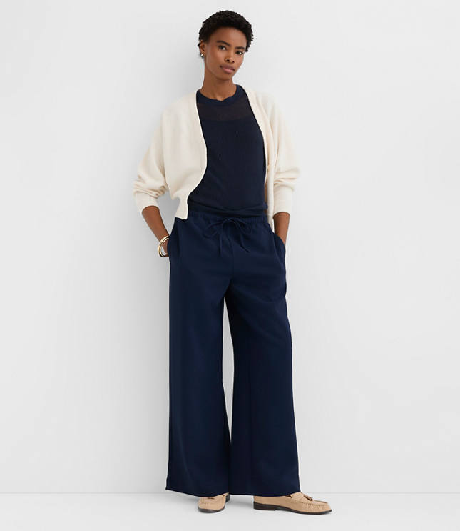 Sawyer Pull On Pants in Textured Crepe
