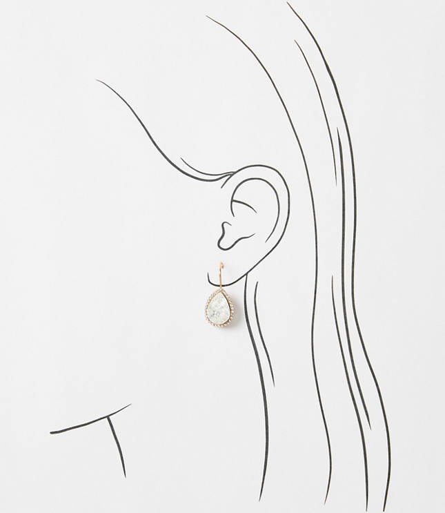 Sparkle Teardrop Pull Through Earrings