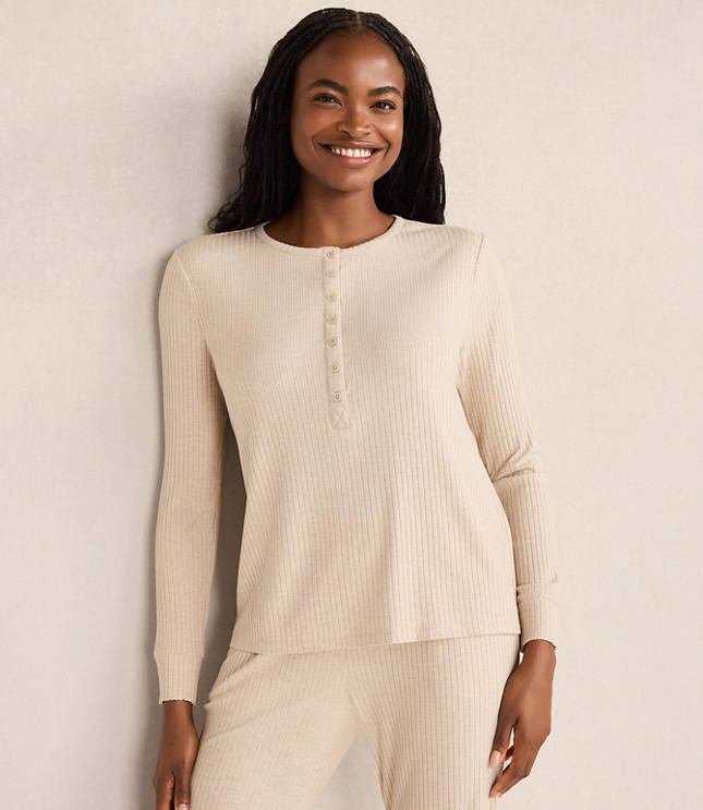 Haven Well Within Drapey Rib Knit Henley