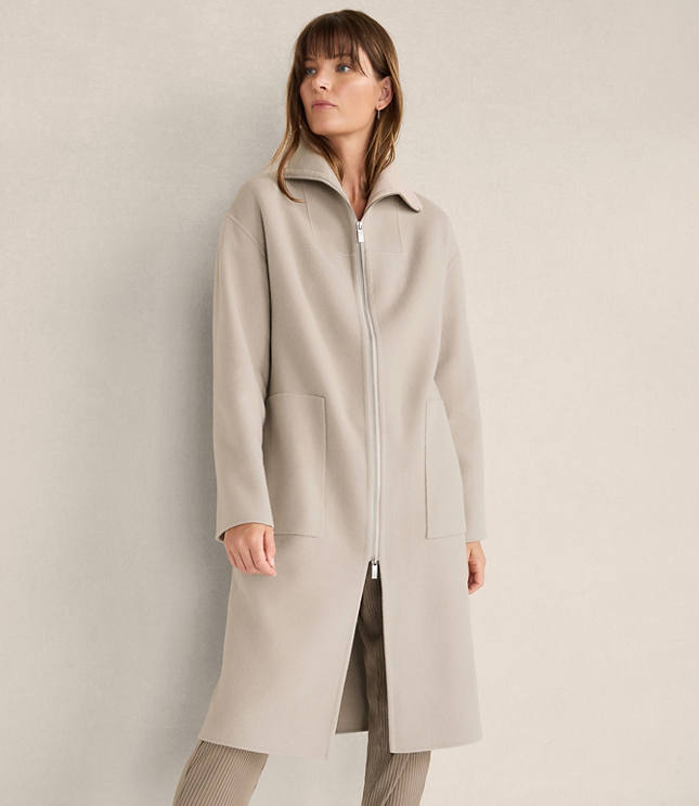 Haven Well Within Wool Blend Funnel Neck Coat