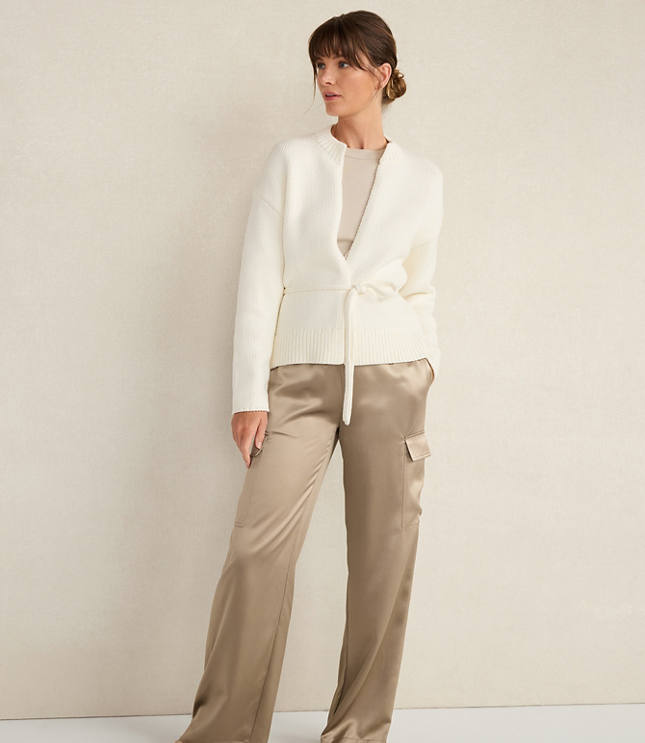 Haven Well Within Chunky Cotton Blend Belted Cardigan carousel Product Image 2