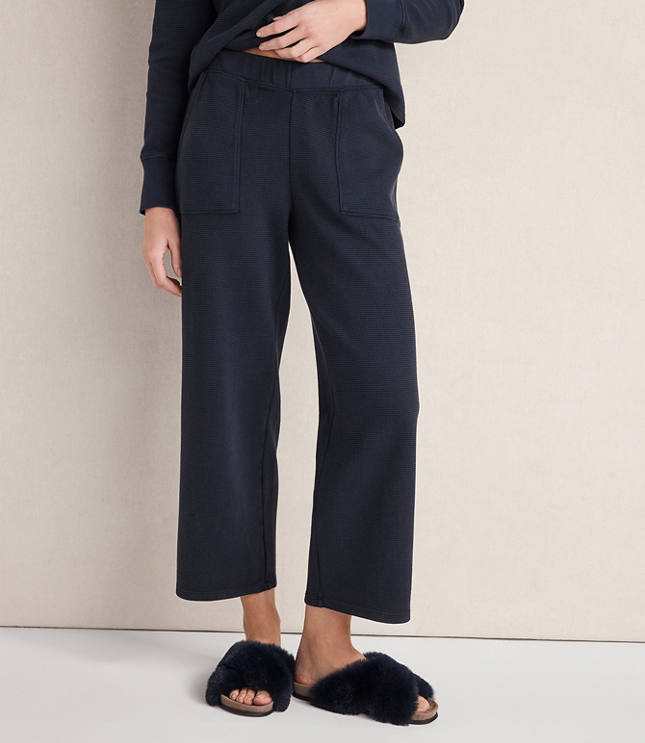 Haven Well Within Organic Cotton Waffle Straight Leg Pants