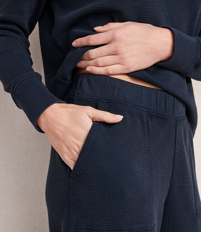 Haven Well Within Organic Cotton Waffle Straight Leg Pants