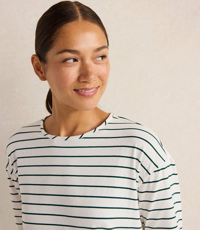 Haven Well Within Organic Cotton Jersey Stripe Sleep Dress