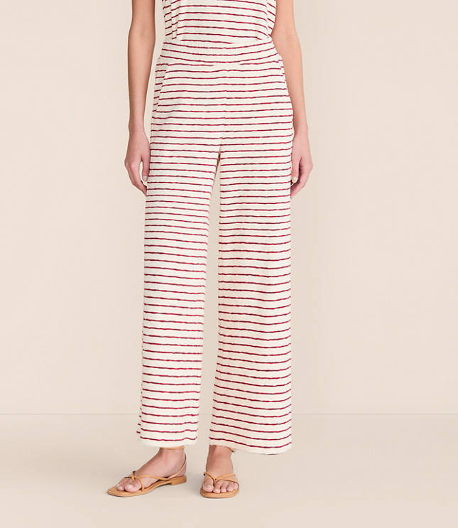Lou & Grey Striped Wide Leg Crop Pants