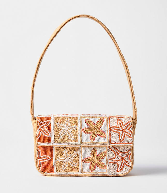 Starfish Beaded Shoulder Bag