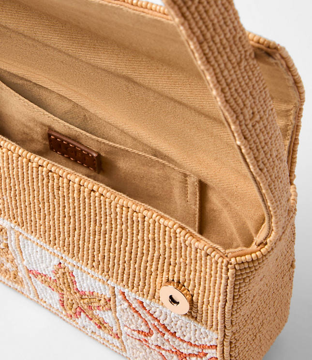 Starfish Beaded Shoulder Bag