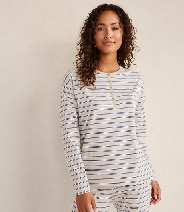 Haven Well Within Organic Cotton Jersey Stripe Henley