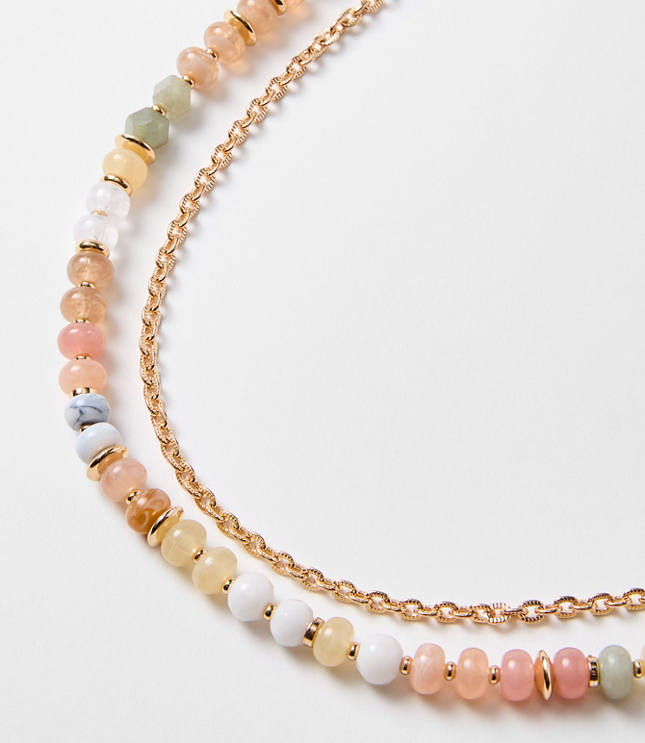 Beaded Chunky Statement Necklace