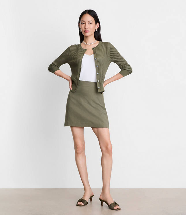 LOFT Versa Ribbed Cardigan
