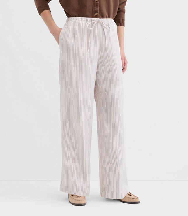Sawyer Pull On Pants in Striped Twill