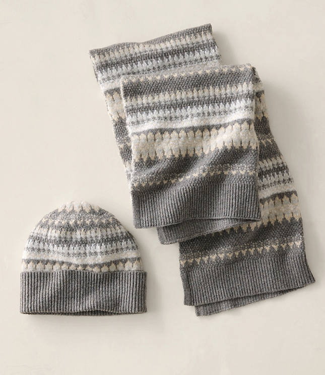 Haven Well Within Organic Cotton Blend Nostalgic Fair Isle Scarf