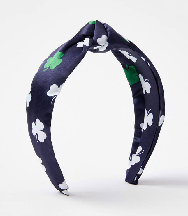 Shamrock Satin Knot Headband