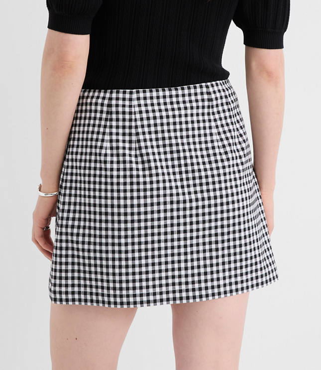 Gingham Modern Mini Skort
