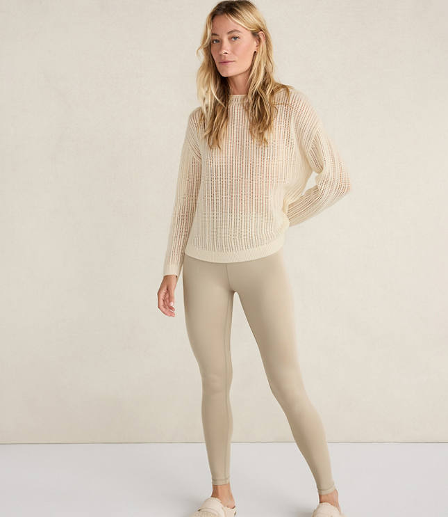 Haven Well Within Wool and Cashmere Pointelle Roll Neck Sweater