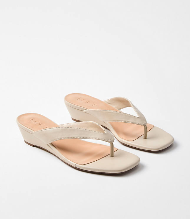 Mini Wedge Thong Sandals