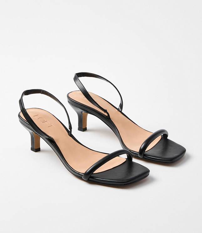 Slingback Kitten Heel Sandals