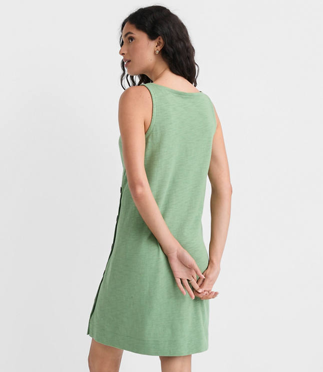 Petite Side Button Mini Dress carousel Product Image 3