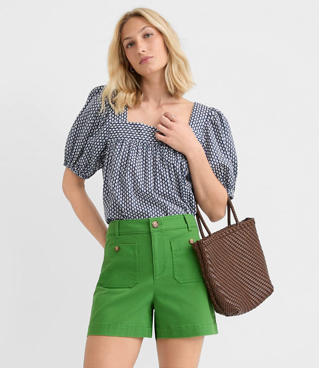 Petite Palmer Shorts in Twill carousel Product Image 1