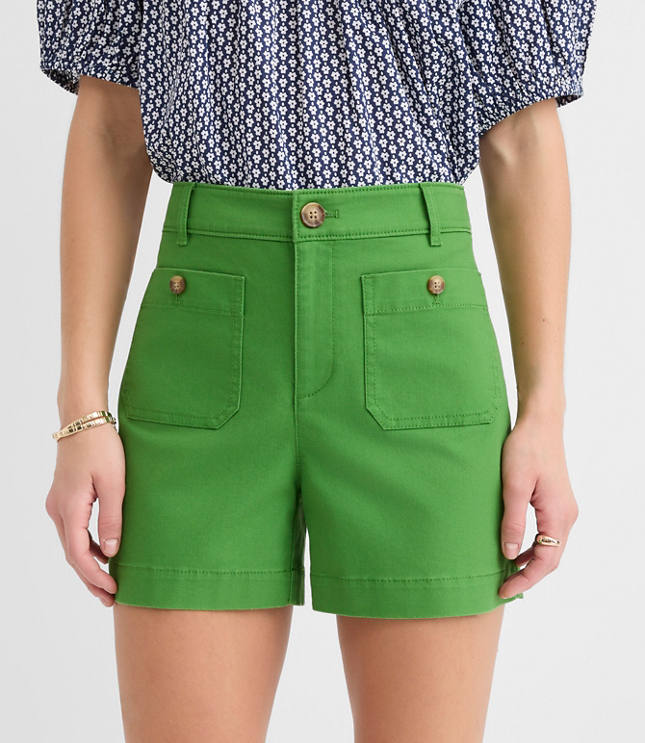 Petite Palmer Shorts in Twill carousel Product Image 2
