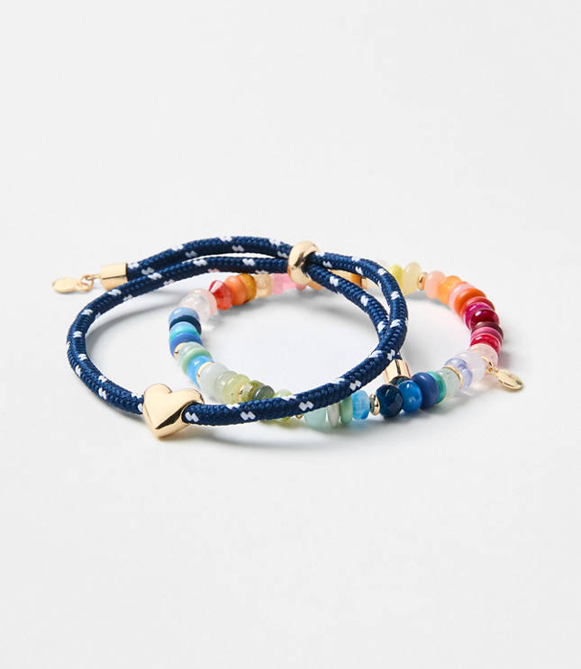 Heart Rope Bracelet Set