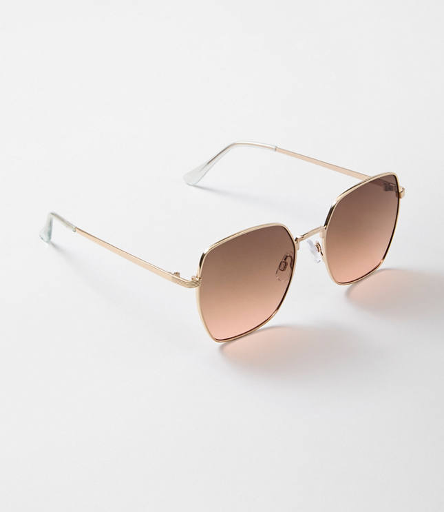 Modern Metal Square Sunglasses
