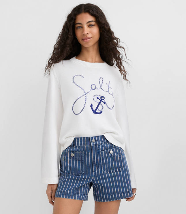 Petite Salty Anchor Sweater carousel Product Image 2