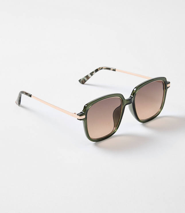 Metal Rim Square Sunglasses carousel Product Image 1