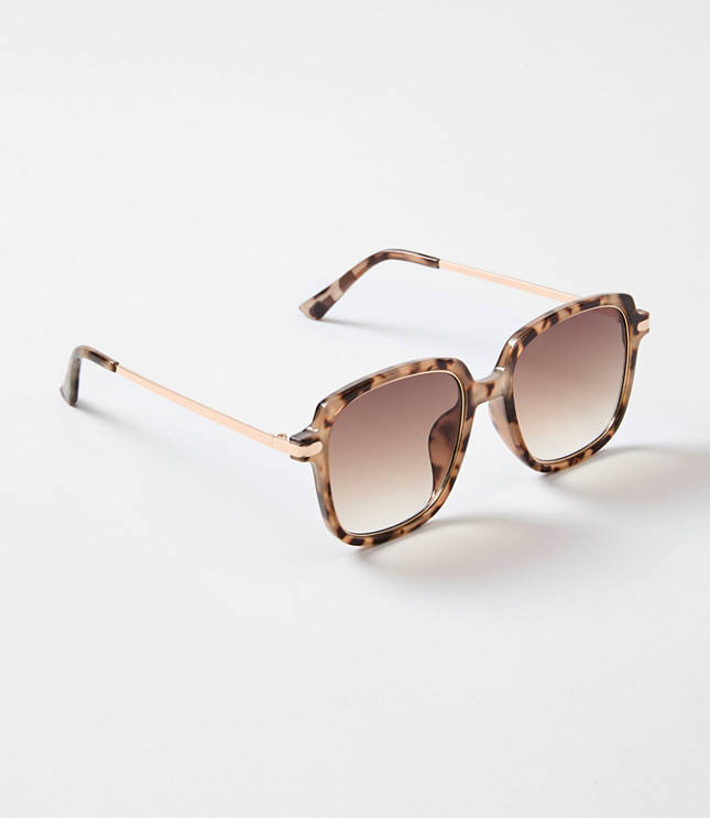 Metal Rim Square Sunglasses