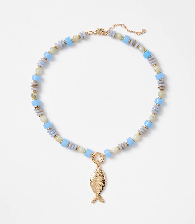 Fish Beaded Necklace carousel Product Image 1