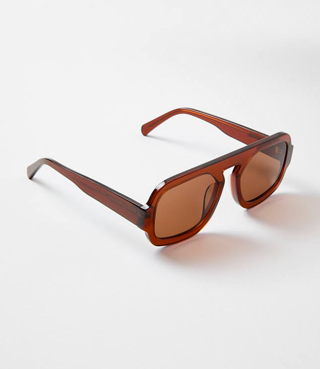 LOFT Versa Modern Aviator Sunglasses