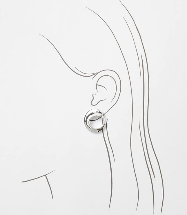 LOFT Versa Open Hoop Earrings