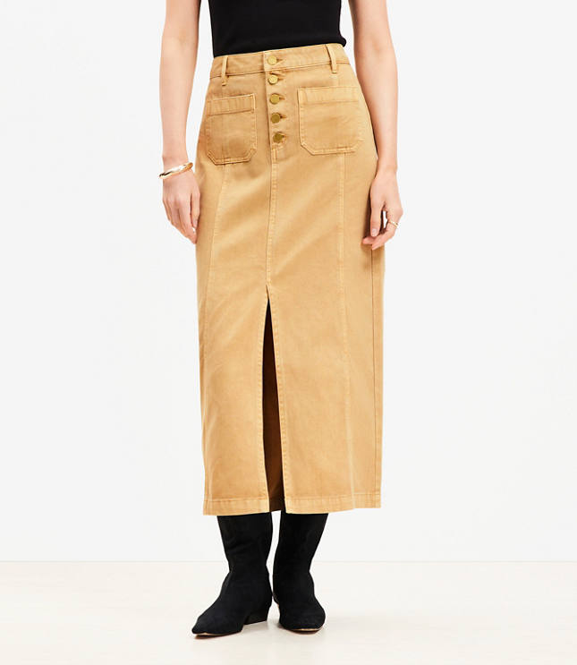 Utility Pocket Midi Skirt