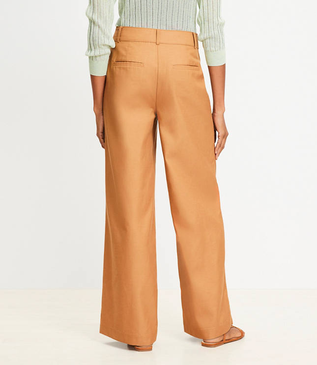 Patch Pocket Wide Leg Pants