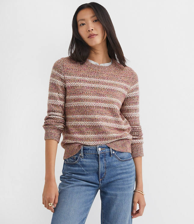 Multicolored Stitchy Sweater