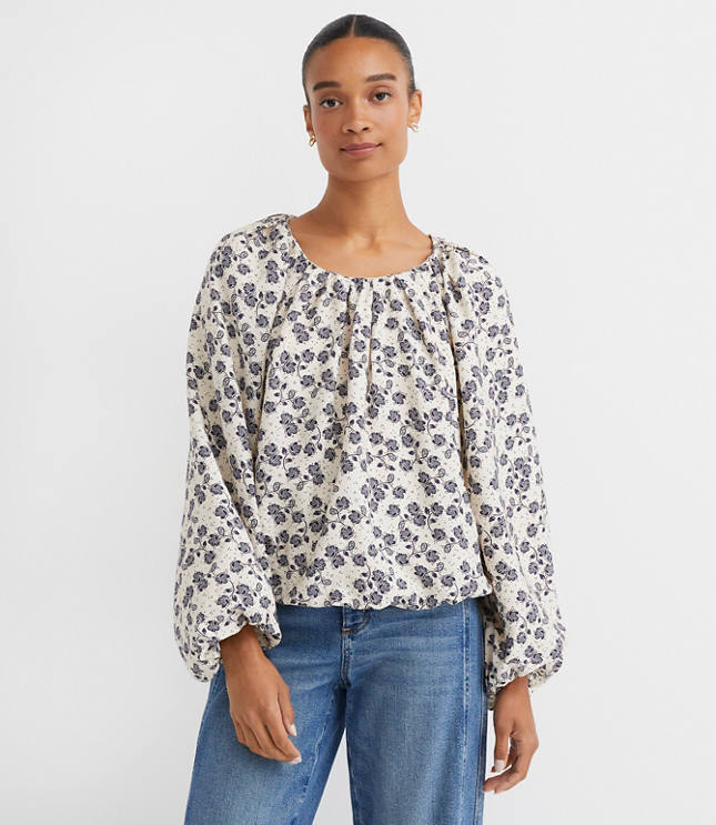 Floral Bubble Blouse