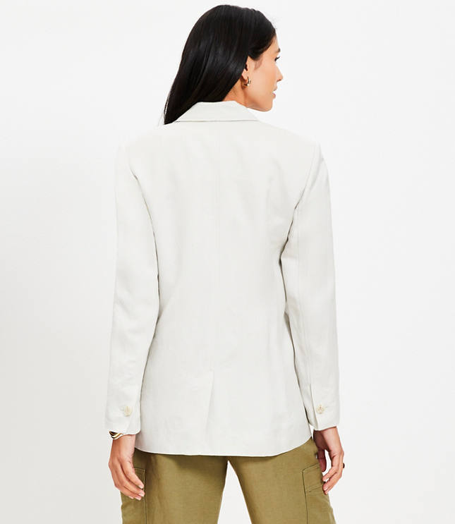 Tall Oversized Linen Cotton Modern Blazer