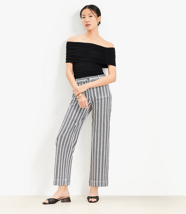 希少 黒入荷！ Work Cropped Pants Loft | パンツ