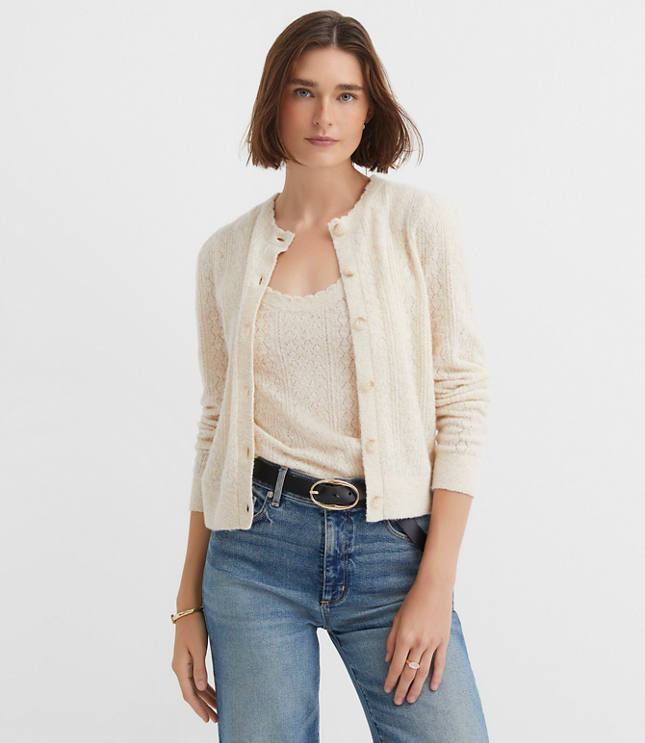 トップス andwang Puff sleeve cardigan トップス andwang Puff sleeve cardigan Women's Nude Puff