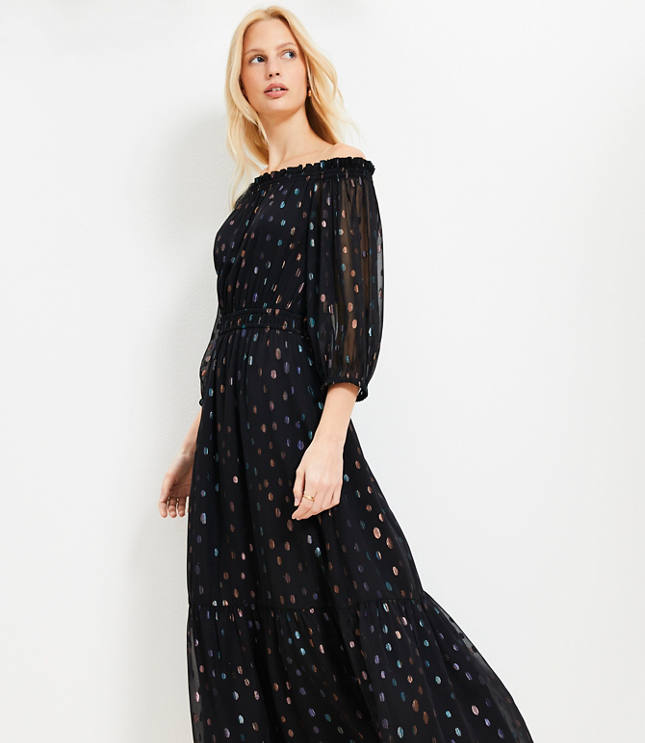 Ameri（アメリ）の「BALLOON SLEEVE DIMENSIONAL DRESS