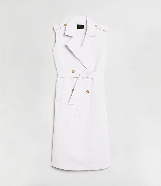LOFT Versa Crepe Drape Trench Vest