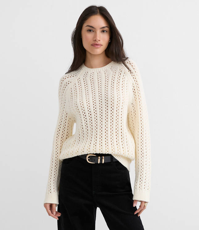 Stitchy Raglan Sweater