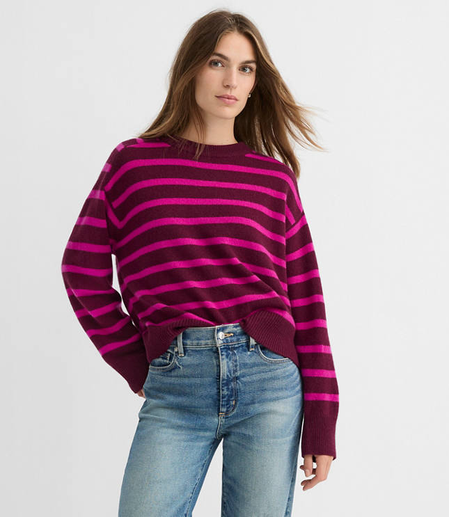Stripe Oversized Cashmere Sweater