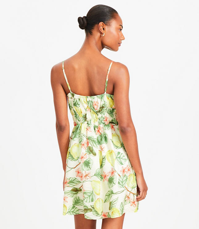 Petite Blossom Smocked Strappy Mini Dress