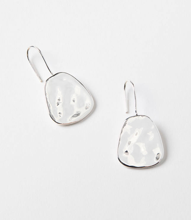 Hammered Pull Through Earrings